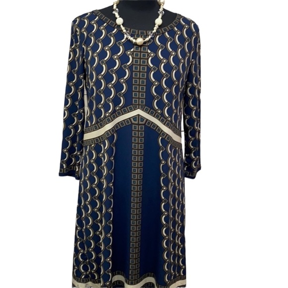 Max Studio Geometric Print Dress - Picture 1 of 4